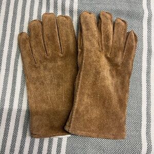 Vintage McGregor Brown Suede Gloves Size Large